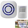 GORPENT Campanello Senza Fili con Sensore di Movimento PIR, Kit Allarme Passaggio Wireless con 1 Ricevitore Plug-in e 1 Rilevatore di Movimento, 38 Suonerie, 3 Livelli di Volume, per Casa, Negozio