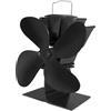 AufuN Ventilatore per camino a 4 fogli, alimentato da calore, funzionamento silenzioso ed ecologico, circola aria calda, ventilatore alimentato a calore per stufe, stufe a legna, camino