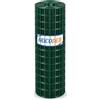 Bricodem Rete Metallica Plastificata Verde per Recinzione, 100 cm x 25 mt, Maglia 50x75 mm, Elettrosaldata (125H)
