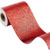 FunStick Carta da parati glitterata rossa, pellicola adesiva per bagno, 10 | Bordo per carta da parati, pellicola autoadesiva in vinile, glitterata, per il fai da te, Capodanno, artigianato