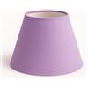 Generico 35 cm Paralume Cono, Tessuto di Cotone con PVC Bianco, Prodotto Artigianale, per Lampada da Tavolo, Piantana (Lilla)