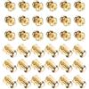 QUARKZMAN 36Pz Mini Pomelli per Mobili 12mm Manopole Tonde Oro | Piccole Maniglie Per Cassetti, Per Cucina Comò Armadio Scatola Gioielli Custodie Regalo