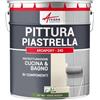 ARCANE INDUSTRIES Vernice per piastrelle bagno e cucina - ARCAPOXY PIASTRELLE - 1 kg (fino a 10 m² in 2 strati) Verde reseda - RAL 6011