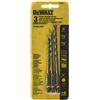 DEWALT Set di punte per trapano per muratura, rotante, 3 pezzi (DW2571)