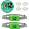 ZVD Collare Antiparassitario per Cani, Collare Naturale, Design Impermeabile, Protezione a Lunga Durata, Estremamente Elastico, Adatto a Ogni Cane, Protegge da Pulci e Zecche (2pcs)