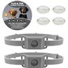 ZVD Collare Antiparassitario per Cani, Collare Naturale, Design Impermeabile, Protezione a Lunga Durata, Estremamente Elastico, Adatto a Ogni Cane, Protegge da Pulci e Zecche (Grigio 2pcs)