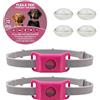 ZVD Collare Antiparassitario per Cani, Collare Naturale, Design Impermeabile, Protezione a Lunga Durata, Estremamente Elastico, Adatto a Ogni Cane, Protegge da Pulci e Zecche (Rosa 2pcs)