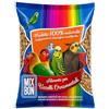 Generico Mangime Pappagalli parrocchetti inseparabili, Miscela di Semi: miglio, scagliola, grano saraceno, girasole piccolo, avena decorticata, cardy, risone, sorgo rosso e lino. Dieta equilibrata 900 g.