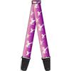 buckle-down tracolla per chitarra 34-60 Unicorn Sparkles Purple/Pink