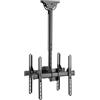 Techly Supporto Telescopico Universale a Soffitto per 2 TV LED LCD 32-55" (ICA-C