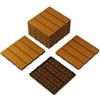 IDEALHOUSE Piastrelle in WPC da 30 x 30 cm, effetto legno, impermeabili e antiscivolo, facili da pulire, sistema a incastro fai da te per balconi, terrazze, giardini, piscine, set da 9 pezzi