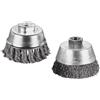 wolfcraft Spazzola a tazza con filo di acciaio inossidabile intrecciata, 2700000