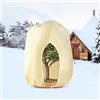 WEALSFUN Cappuccio Protezione Piante,80g/㎡ Copertura Protezione Invernale PianteTelo Protezione Piante Sacco di Protezione Invernale per Piante in Inverno da Gelo Vento e Pioggia,250x360cm Beige