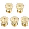 M METERXITY Kit Conversione Ugello Foro Gas Propano 5 Pezzi, 0,6 Mm/0,02 Pollici Ottone Foro per Cucina/Forno, Kit per Tubo Gas Propano Lpg/Scaldabagno [M6 x 0,75mm]