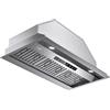 VIKIO HOME Inserto per cappa aspirante/incorporato da 36 pollici, cappa da cucina con 980 CFM, 3 velocità, conduit convertibile senza condotti, cappa di ventilazione in acciaio inox/controllo