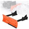 VEVOR Spazzaneve Larghezza Regolabile da 559 a 813 mm a Doppia Modalità | Accessorio Universale per ATV e UTV, Sgancio Rapido, Lama Raschiante in Acciaio Pieghevole, Rimozione Efficiente della Neve