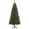 Dmora - Albero di Natale 150 cm Edimburgo, Pino artificiale, Albero effetto reale, Alberello natalizio extra folto, 71x71 h150 cm, Verde