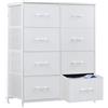 Sweetcrispy 8 Dresser-1st Cassettiera per Camera da, Bianco, 8 Schubladen