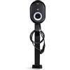 LDY Supporto per Wallbox Vestel Wallbox - Colonna di montaggio in metallo nero opaco - Per 1 o 2 stazioni di ricarica - Altezza 149 cm