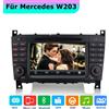 Hexinex Lettore multimediale per autoradio da 7 pollici per Mercedes W203 con navigatore GPS, Bluetooth, comandi al volante