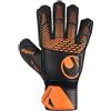 Uhlsport Guanti da portiere Uhlsport Fangmaschine Soft Resist+ Flex Frame - neri/arancione fluo, taglia: 6