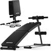 ZIPRO Sixbox: panca per addominali, panca per pesi, pieghevole, panca inclinata, panca per esercizi addominali, panca per sit-up, panca per allenamento del core, panca fitness con elastici