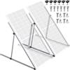 StarTech Supporto per pannelli solari - Struttura regolabile - 114,3 cm - Set da 2 - Pieghevole - Regolabile in diverse angolazioni - Realizzato in lega di alluminio - Adatto per camper, tetti e imbarcazioni