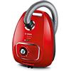 Bosch BGLS4PET2, Serie | 4, Aspirapolvere con Sacco, ProAnimal, Rosso, 600 W, 4 Litri, 75 decibeles