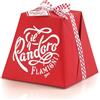 FLAMIGNI, Pandoro Artigianale Classico, Ricetta Originale Tradizionale Italiana, Soffice e Dolce Pandoro Senza Canditi e Uvetta, Confezione Incartata a Mano, Ideale come Regalo di Natale, 1 kg