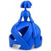 DRW Statuetta di Menina Traforata Blu Elettrico in PLA 10,7 x 14,7 x 18 cm