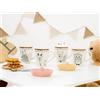 CreaTable, 25044, serie amici della foresta, set di stoviglie da 4 pezzi, per 4 persone, set di tazze in gres porcellanato, lavabili in lavastoviglie e adatte al microonde, produzione di qualità