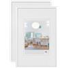 Walther Design Cornice portafoto Bianca 28 x 35 cm, Confezione da 2 Pezzi, Cornice in plastica New Lifestyle, KV835WD