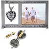 Cathedral Art Abbey & CA Gift - Cornice portafoto commemorativa con fiala per Ceneri o ricordo, Regalo funebre o simpatia per la Perdita della Persona Cara, per Foto da 6,3 x 5,7 cm