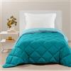 Caleffi Trapunta Singolo Invernale Microfibra 170x265 cm Piumino Caldo | piumino e piumone letto singolo, per inverno e mezza stagione, morbido, caldo, tinta unita, lavabile