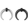 ZS 2 Pezzi Pincher Tapers Septum Anelli, 2G 4G 6G 8G 10G 14G 16G Buffalo Ferro Cavallo Barella Espansore Piercing Per Stretching Naso Orecchio Donne Uomini