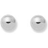 Monde Petit Mondepetit - Orecchini Sfera 4 mm Argento Sterling 925 brillante - Scatola Regalo