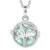 AEONSLOVE Collana Chiama Angeli Gravidanza Ciondolo Richiamo degli Angeli Albero della Vita Acchiappa Angeli per Neo Mamme Premaman Gioielli Bola Messicana, 2 Catene