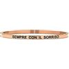 Beloved Bracciale da donna in acciaio Emozionale - frasi, pensieri, parole con charms - incisione su due lati - colore silver