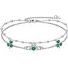 VONALA Braccialetto da donna in argento Sterling 925, con nodo Claddagh/streghe/farfalla/libellula, braccialetto portafortuna con nodo celtico irlandese, luna, gioiello regalo per familiari e amici