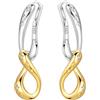 CYMYSS Orecchini Oro Donna in Argento 925 Placcato Oro 18K, Orecchini Dorati Eleganti e Leggeri, Gioielli Donna per Uso Quotidiano, Occasioni Speciali e Regalo