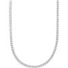 Cavaliere Gioielli Collana Tennis Argento 925 Donna Regolabile Girocollo Luminosa Elegante