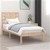 toolkix Letto in legno massiccio da 90 x 190 cm, in legno di pino massiccio, telaio con rete a doghe e testiera, letto singolo adatto per materasso 90 x 190 cm, mobili per camera da letto per un sonno