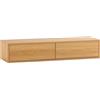 HOMN LIVING Consolle sospesa per ingresso Auri 2 cassetti colore Rovere, 100 cm (Larghezza) 30 cm (Profondità) 20 cm (Altezza)