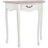 Decor Space Consolle Charlene struttura in MDF con finitura a base d'acqua per interni(1 cassetto medio)