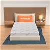 MiaSuite Materasso Sfoderabile, misura 120x195cm, alto 22 cm, Rivestimento PureByHeiq antiodore e antistatico - Indeformabile, Ortopedico. Harlem
