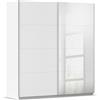 Rauch Möbel Subito Armadio a 2 Ante con 2 Ripiani e 2 aste Appendiabiti, Legno, Bianco, 181 x 197 x 61 cm