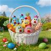 Shyllin Decorazioni Pasquali, Pulcini Pasquali e 3 Carote Tessuto, Uova di Pasqua Decorative, Pasquali Caccia Alle Uova di Pasqua, Riempire del Cestino Pasquale, DIY Ghirlanda Pasquale Decorazioni Primavera