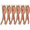 BANANALU 15 Collant morbido senza dita Toeless trasparente Open Toe