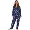 Suzy & Me Ladies 100% Brushed Cotton Winceyette Pyjamas. Robin, Scottie Dog or Heart Print