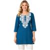 LIBOZA Kurti da Donna in Viscosa, vestibilità Regolare, Corto Chikankari Kurtis, Tunica Lakhnawi, Design Kurta da Donna, Kurthi Etnico e Camicia con Maniche